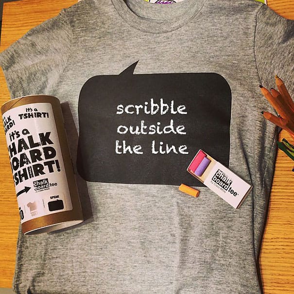 Creative t shirt design - Oversized Chalkboard T shirt