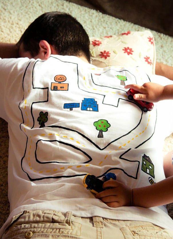 Creative t shirt design - Race Track T-shirt for Dad