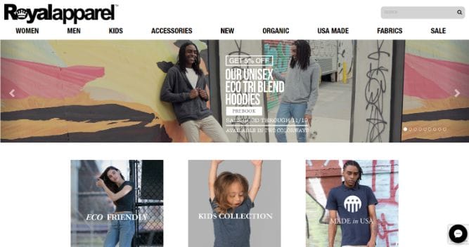 Royal Apparel - USA Made Apparel Wholesale, wholesale clothing los angeles, blank t-shirts, fleece, hoodies, kids, bamboo, hemp, activewear 